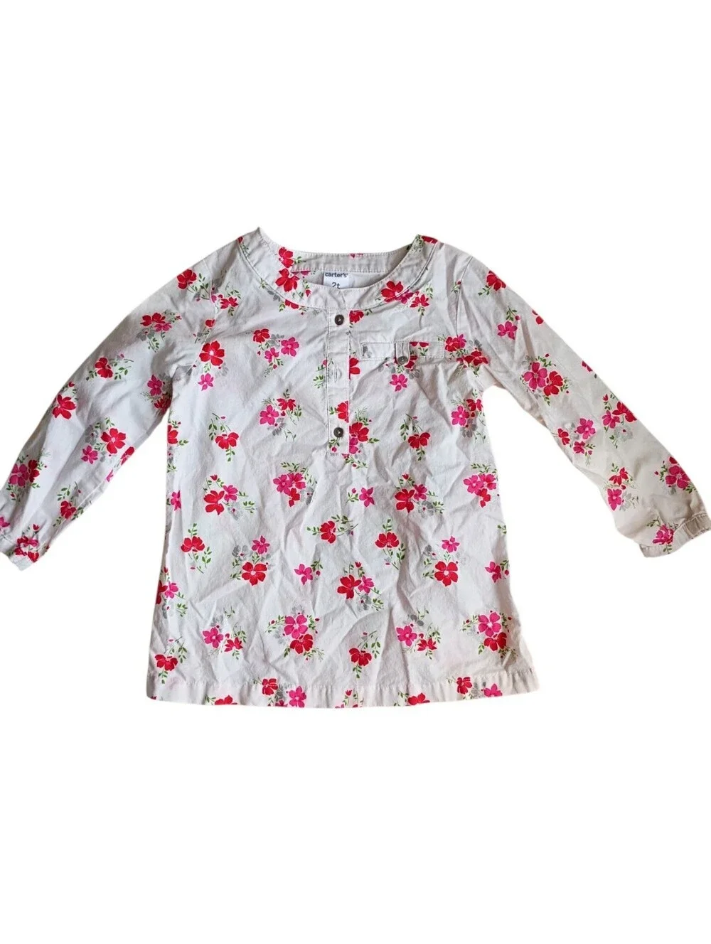 Carter's Floral Longsleeve 2t Girls